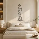 Classical Venus Line Metal Wall Art | Classical Figure Wall Decor - lifestyle view 2