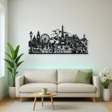 Bicycle City Ride Metal Wall Art | Travel and City Wall Decor