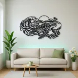 Sea Turtle Current Metal Wall Art | Coastal and Nautical Wall Decor