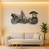 Mediterranean Sail Metal Wall Art | Coastal and Nautical Wall Decor