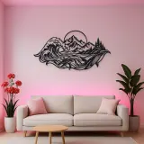 Ocean Mountain Fusion Metal Wall Art | Coastal and Nautical Wall Decor