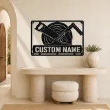Personalized Carpenter Tools Metal Wall Art with Saw Blade - lifestyle view 3