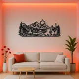 Mountain Camper Journey Metal Wall Art | Travel and City Wall Decor