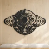 Eclipse Harmony Metal Wall Art | Celestial Boho Wall Decor - lifestyle view 5