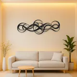 Endless Motion Panorama Metal Wall Art | Modern Abstract Metal Decor