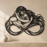 Eternal Loop Lovers Metal Wall Art | Romantic Couple Decor - lifestyle view 3