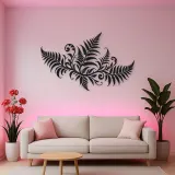 Fern Frond Wave Metal Wall Art | Coastal and Nautical Wall Decor