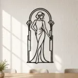 Fashion Arch Pose Metal Wall Art | Movement Silhouette Decor - lifestyle view 4