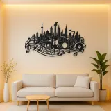 Musical City Skyline Metal Wall Art | Travel and City Wall Decor
