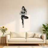 Tree Pose Balance Metal Wall Art | Movement Silhouette Decor