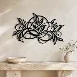Botanical Abstract Fusion Metal Wall Art | Modern Abstract Metal Decor - lifestyle view 3