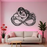 Eternal Loop Lovers Metal Wall Art | Romantic Couple Decor