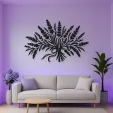 Lavender Bouquet Metal Wall Art | Botanical Metal Wall Decor