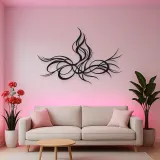 Rising Energy Lines Metal Wall Art | Modern Abstract Metal Decor