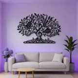 Music Note Tree Metal Wall Art | Music Room Wall Decor