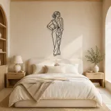 Confident Hand on Hip Metal Wall Art | Romantic Couple Decor - lifestyle view 2