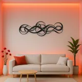Endless Motion Panorama Metal Wall Art | Modern Abstract Metal Decor