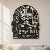 Heimarch Landschaft Metall-Wandkunst | Gemütliche Wohnraum Dekoration