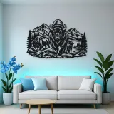 Buffalo Mountain Metal Wall Art | Wildlife Silhouette Decor