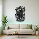Cello Curve Metal Wall Art | Music Room Wall Decor