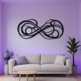 Infinite Flow Loop Metal Wall Art | Modern Abstract Metal Decor