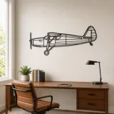 24R Argus III UC61K Airplane Silhouette Metal Wall Art, Metal Aircraft Silhouette, Aviation Wall Decor, Aviator Decor - lifestyle view 4