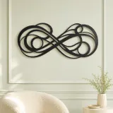 Infinite Flow Loop Metal Wall Art | Modern Abstract Metal Decor - lifestyle view 2
