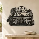 Cocktail Bar Flow Metal Wall Art | Cozy Home Metal Decor - lifestyle view 3