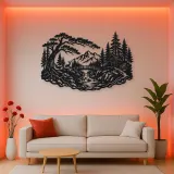 Secret Forest Bridge Metal Wall Art | Travel and City Wall Decor
