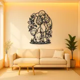 Poodle Elegant Pose Metal Wall Art | Pet Lover Silhouette Decor