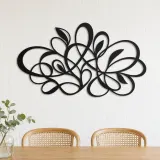 Sculptural Loop Garden Metal Wall Art | Modern Abstract Metal Decor - lifestyle view 4