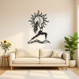Sun Salutation Metal Wall Art | Movement Silhouette Decor