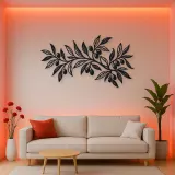 Olive Branch Flow Metal Wall Art | Botanical Metal Wall Decor
