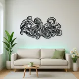 Octopus Flow Metal Wall Art | Coastal and Nautical Wall Decor