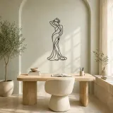 Sensual Fashion Muse Metal Wall Art | Fashion Figure Wall Decor - lifestyle view 4