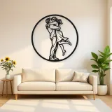Long Distance Reunion Metal Wall Art | Romantic Couple Decor