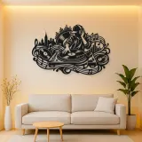Turntable Groove Metal Wall Art | Music Room Wall Decor
