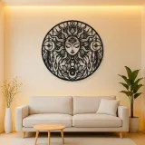 Third Eye Sun Metal Wall Art | Spiritual Boho Metal Decor