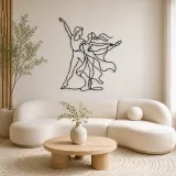 Ballet Pas De Deux Metal Wall Art | Couple Dance Wall Decor - lifestyle view 3