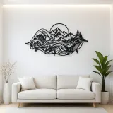 Ocean Mountain Fusion Metal Wall Art | Coastal and Nautical Wall Decor