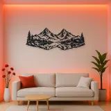 Twin Peaks Reflection Metal Wall Art | Modern Abstract Metal Decor