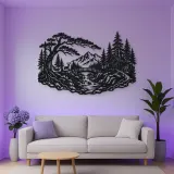 Secret Forest Bridge Metal Wall Art | Travel and City Wall Decor