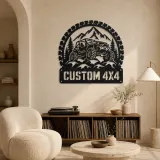 Personalized 4x4 Rock Crawler Metal Wall Art - lifestyle view 5