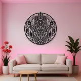Celestial Hamsa Metal Wall Art | Spiritual Boho Metal Decor