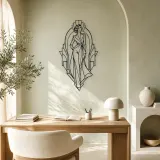 Art Deco Runway Muse Metal Wall Art | Fashion Figure Wall Decor - lifestyle view 4