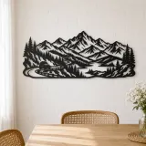 Mountain Road Journey Metal Wall Art | Travel and City Wall Decor - lifestyle view 4