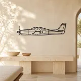 Evolution Airplane Silhouette Metal Wall Art, Metal Aircraft Silhouette, Aviation Wall Decor, Aviator Decor - lifestyle view 3