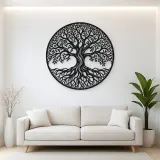 Infinite Roots Tree Metal Wall Art | Botanical Metal Wall Decor