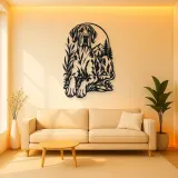 Great Dane Minimal Metal Wall Art | Pet Lover Silhouette Decor