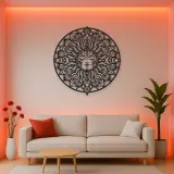 Mandala Sun Metal Wall Art | Spiritual Boho Metal Decor